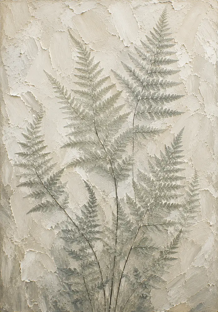 Silver Sage Fern Wall Art Canvas Print