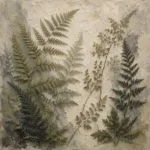 Layered Forest Fern Wall Art Canvas Print