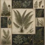 Herbarium Gallery Fern Wall Art Canvas Print