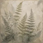 Misty Meadow Fern Wall Art Canvas Print
