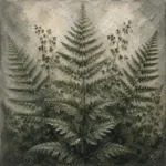 Dewlit Forest Fern Wall Art Canvas Print