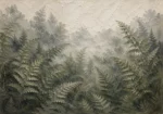 Misty Fern Forest Wall Art Canvas Print