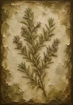 Rosemary Herbarium Wall Art Canvas Print