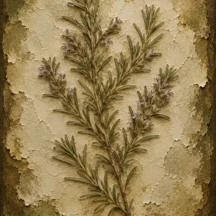 Rosemary Herbarium Wall Art Canvas Print