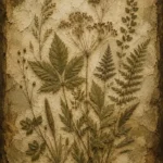 Wild Botanical Herbarium Wall Art Canvas Print
