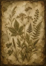Wild Botanical Herbarium Wall Art Canvas Print