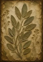 Sage Herbarium Wall Art Canvas Print