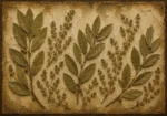 Laurel Branch Herbarium Wall Art Canvas Print