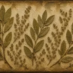 Laurel Branch Herbarium Wall Art Canvas Print