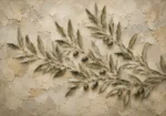 Horizontal Olive Branch Wall Art Canvas Print