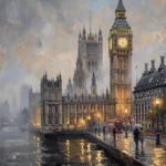Big Ben London Cityscape Wall Art Canvas Print