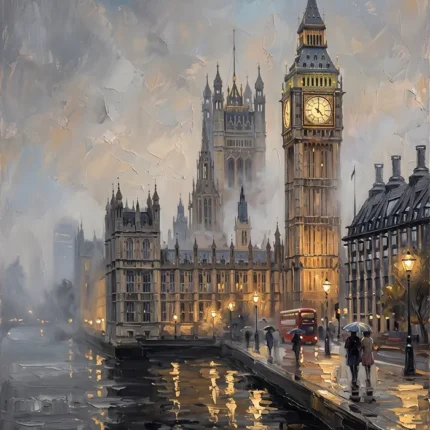 Big Ben London Cityscape Wall Art Canvas Print