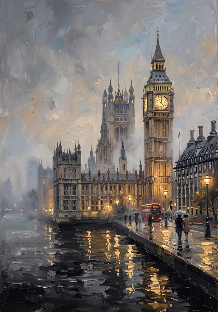Big Ben London Cityscape Wall Art Canvas Print