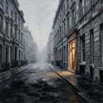 Golden Doorway London Cityscape Wall Art Canvas Print