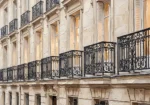 Paris Balcony Facade Paris Cityscape Wall Art Canvas Print