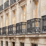 Paris Balcony Facade Paris Cityscape Wall Art Canvas Print