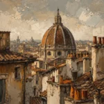 Florence Duomo Italian Cityscape Wall Art Canvas Print