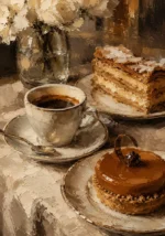 Coffee and Dessert Dining Room Wall Art Canvas Print