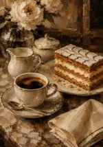 Mille Feuille Coffee & Dessert Wall Art Canvas Print