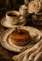 Caramel Cake Coffee & Dessert Wall Art Canvas Print
