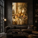 Window Pear and Fig Fruit Still Life Wall Art Canvas Print - Image 5