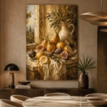 Window Pear and Fig Fruit Still Life Wall Art Canvas Print - Image 7