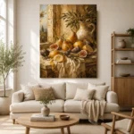 Window Pear and Fig Fruit Still Life Wall Art Canvas Print - Image 10