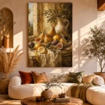 Window Pear and Fig Fruit Still Life Wall Art Canvas Print - Image 11