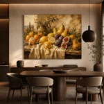 Tuscan Citrus and Fig Fruit Still Life Wall Art Canvas Print - Image 5