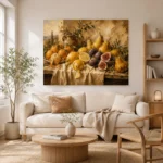 Tuscan Citrus and Fig Fruit Still Life Wall Art Canvas Print - Image 8