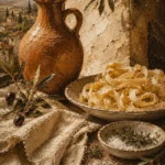 Terracotta Pitcher Pasta Still Life Italian Dining Wall Art Canvas Print