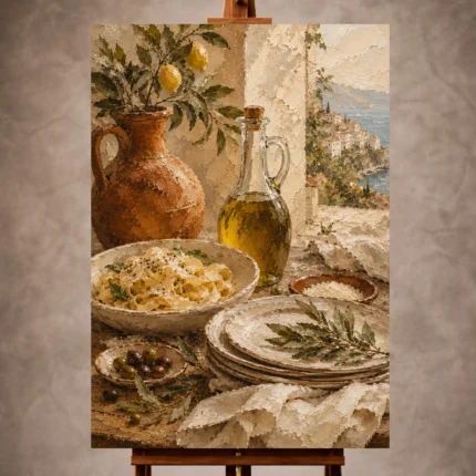Italian Dining Wall Art wall art print for elegant interiors