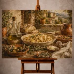 Italian Dining Wall Art wall art print for elegant interiors