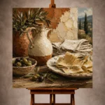 Olive Branch Pasta Sheets Italian Dining Wall Art Canvas Print - Image 11
