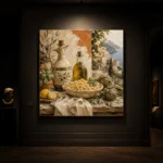 Amalfi Artichoke Pasta Italian Dining Wall Art Canvas Print - Image 7