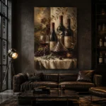 Tuscan Wine Still Life Wine Wall Art Canvas Print - Image 6