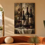 Tuscan Wine Still Life Wine Wall Art Canvas Print - Image 7