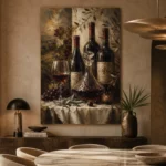 Tuscan Wine Still Life Wine Wall Art Canvas Print - Image 8