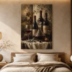 Tuscan Wine Still Life Wine Wall Art Canvas Print - Image 9
