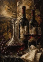 Crystal Decanter Wine Wall Art Canvas Print