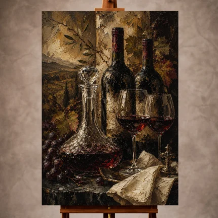 Wine Wall Art wall art print for elegant interiors