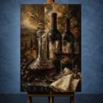Crystal Decanter Wine Wall Art Canvas Print - Image 2