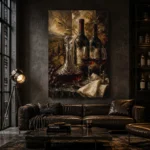 Crystal Decanter Wine Wall Art Canvas Print - Image 5