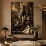 Crystal Decanter Wine Wall Art Canvas Print - Image 7