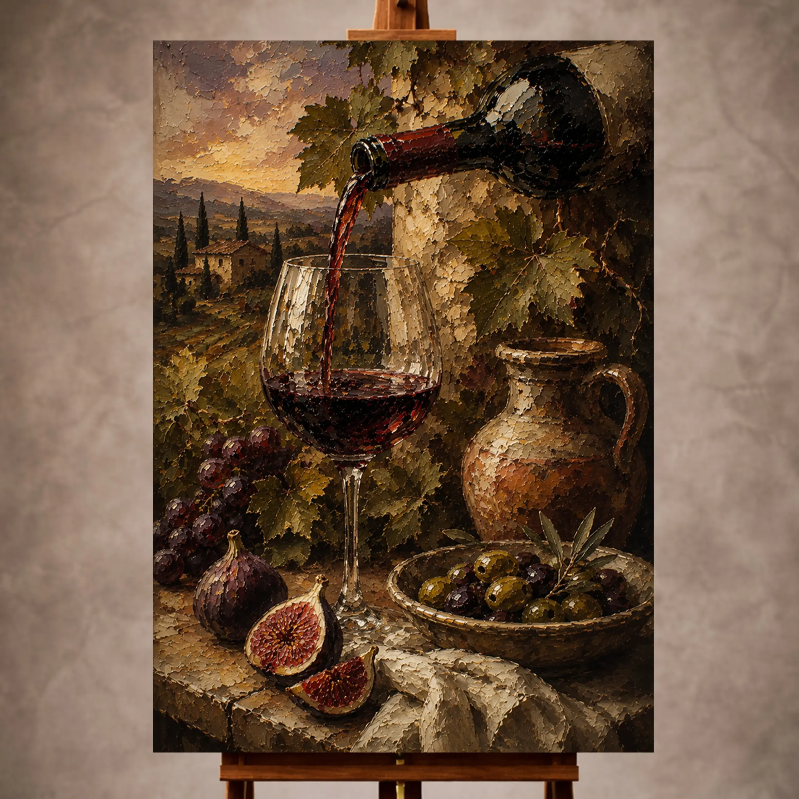 Pouring Red Wine Wine Wall Art Canvas Print Image 1 Wine Wall Art wall art print for elegant interiors