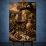 Pouring Red Wine Wine Wall Art Canvas Print - Image 2