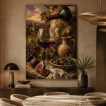 Pouring Red Wine Wine Wall Art Canvas Print - Image 7