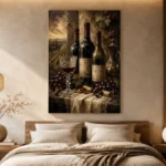 Vintage Wine Bottles Wine Wall Art Canvas Print - Image 9