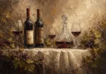 Wine Tasting Still Life Wine Wall Art Canvas Print
