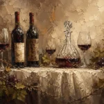 Wine Tasting Still Life Wine Wall Art Canvas Print